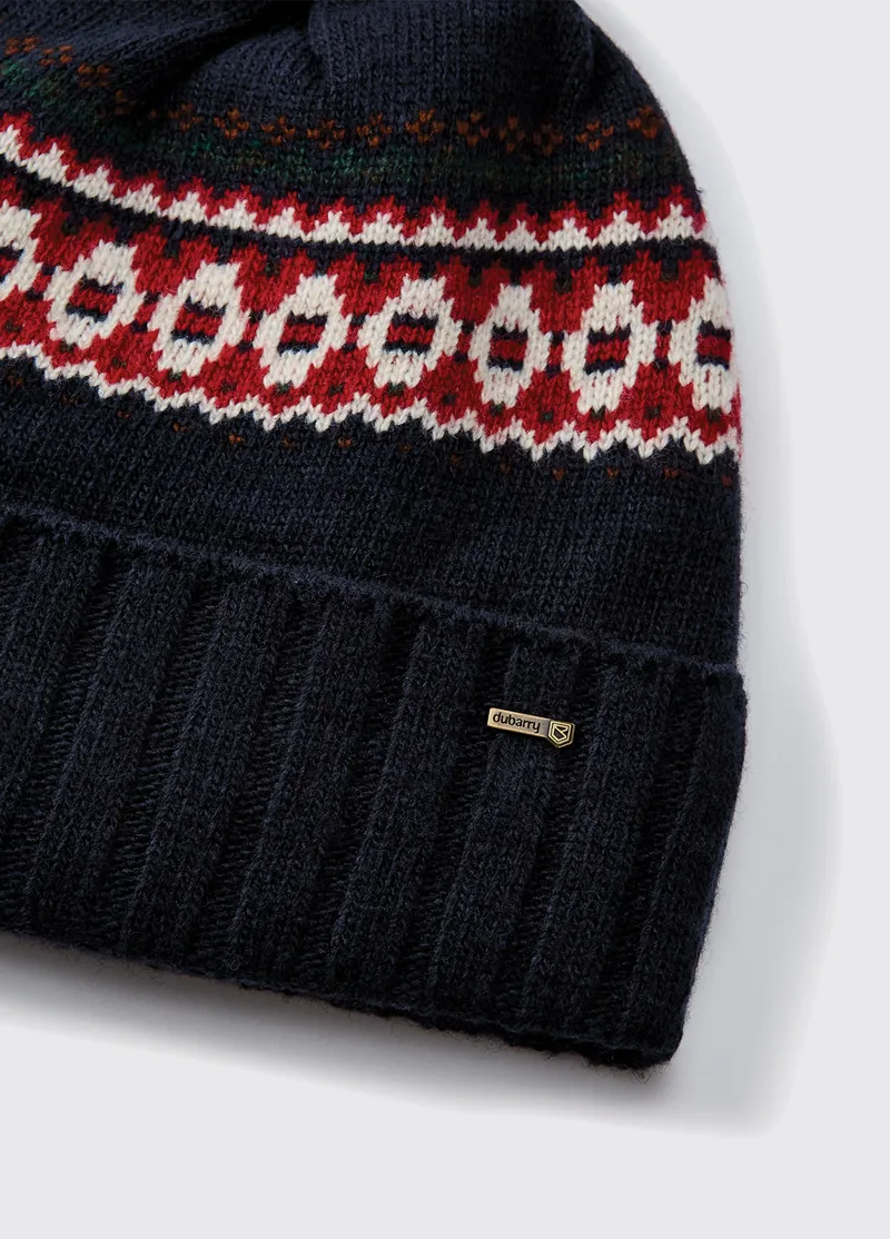 Dubarry Kilcormac Bobble Hat - Navy-1
